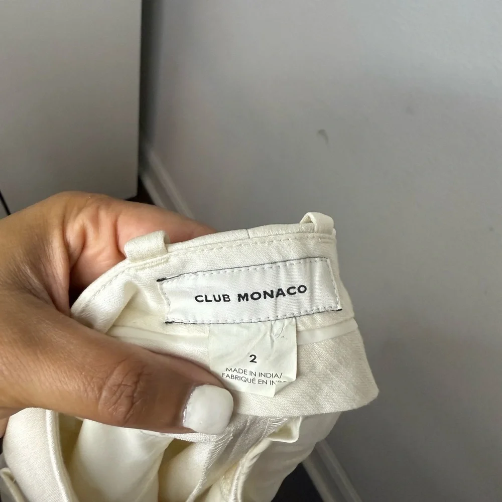 Club Monaco Satin Pants Size 2 - Picture 5 of 5